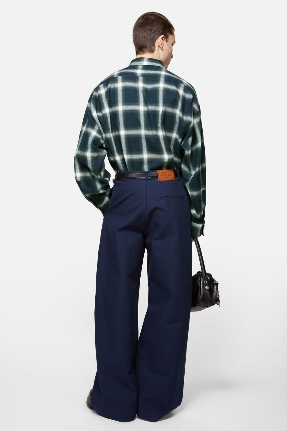 ACNE STUDIOS Flannel Shadow Check Long Sleeve Shirt