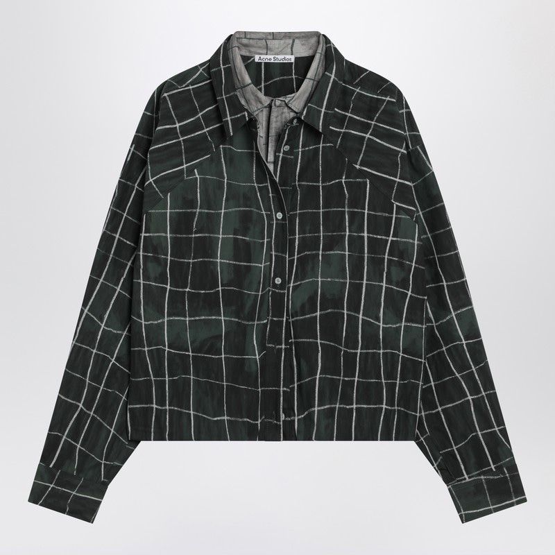 ACNE STUDIOS Layered Check Button-Up Shirt