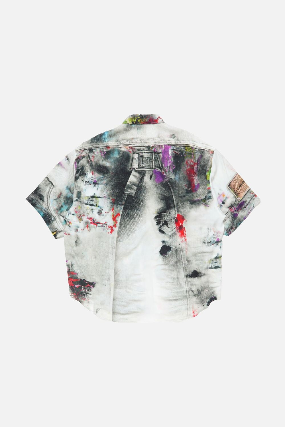 ACNE STUDIOS Viscose Printed Painter Decor Shirt