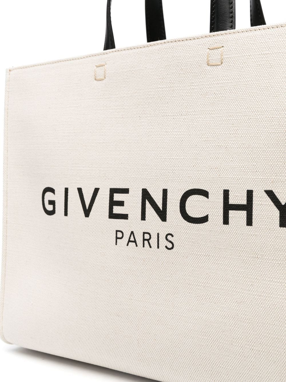 GIVENCHY Medium Canvas Logo Shopper Tote Handbag