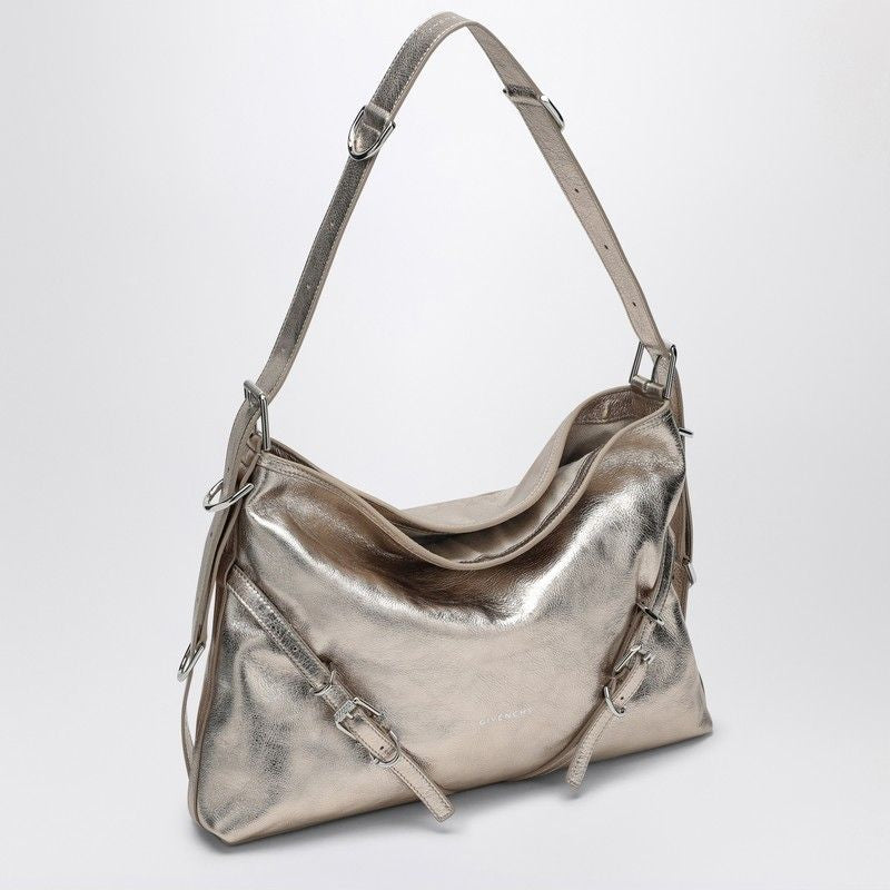 GIVENCHY Medium Laminated Leather Shoulder Handbag