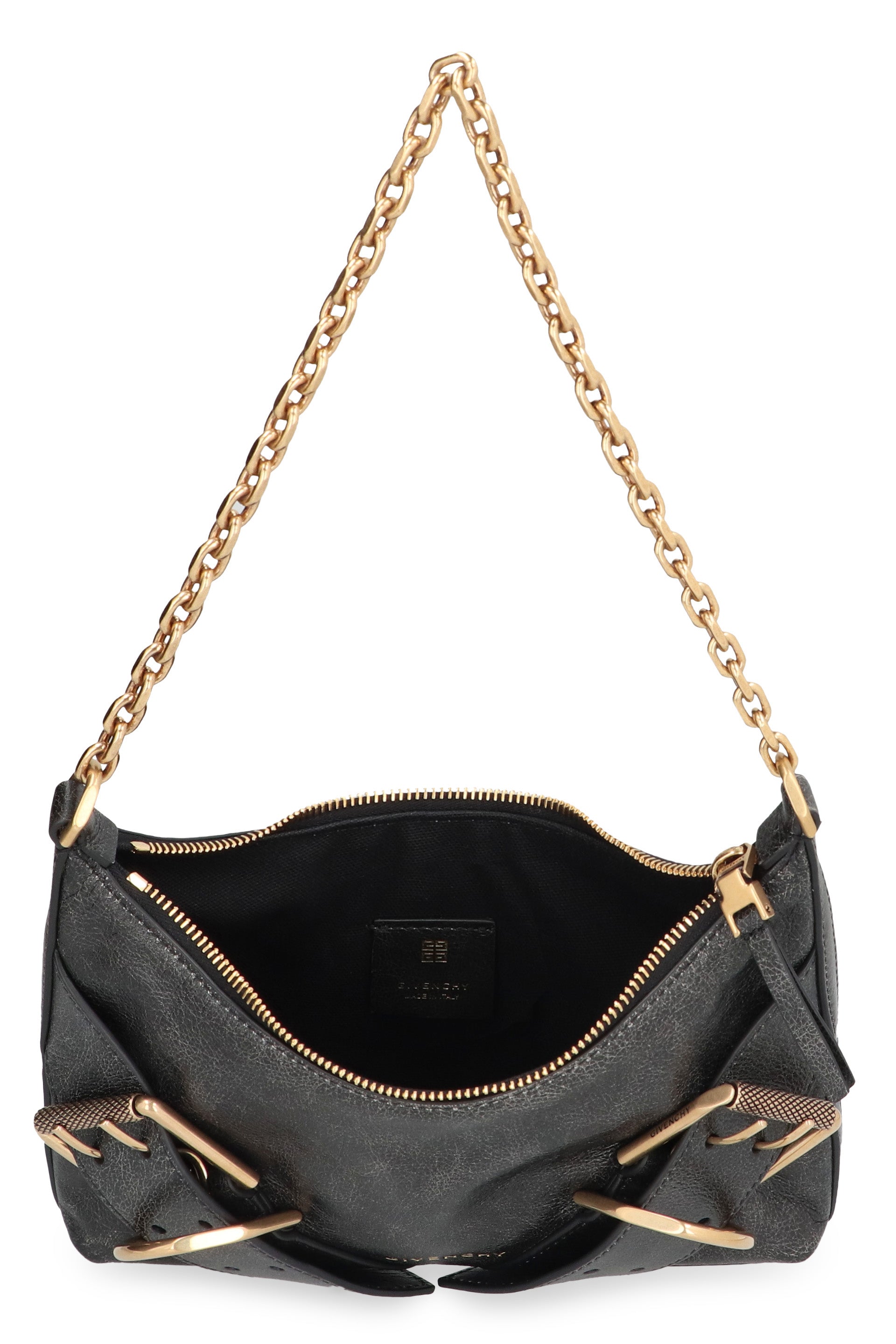 GIVENCHY Vintage Look Leather Shoulder Handbag - 22cm x 18cm