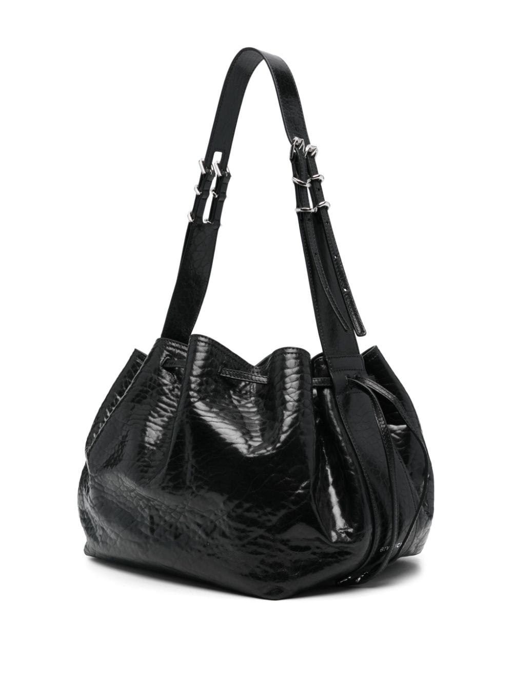 GIVENCHY Medium Cracked Patent Leather Handbag