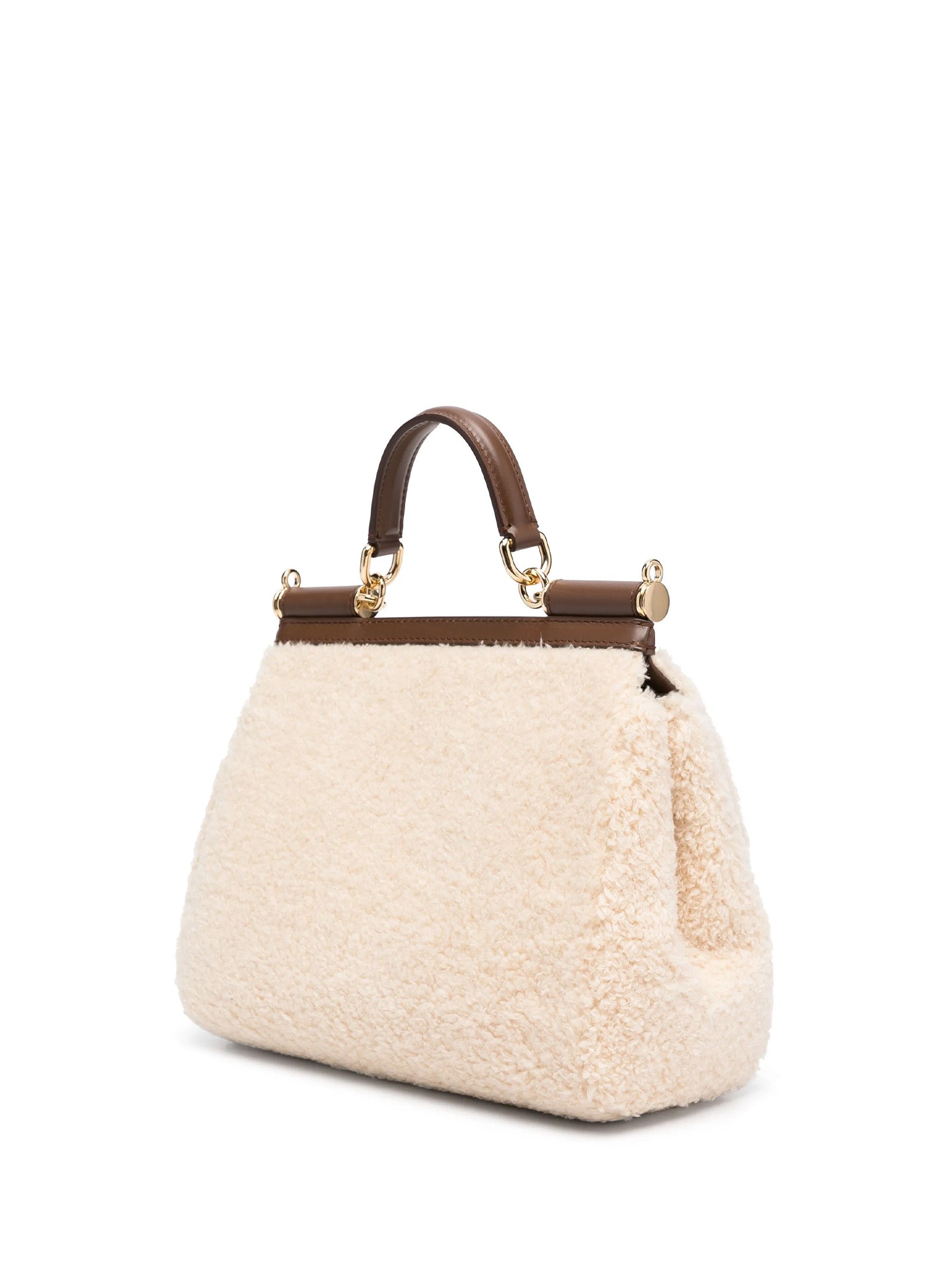 DOLCE & GABBANA Sicily Handbag with Calfskin Handle - SS25