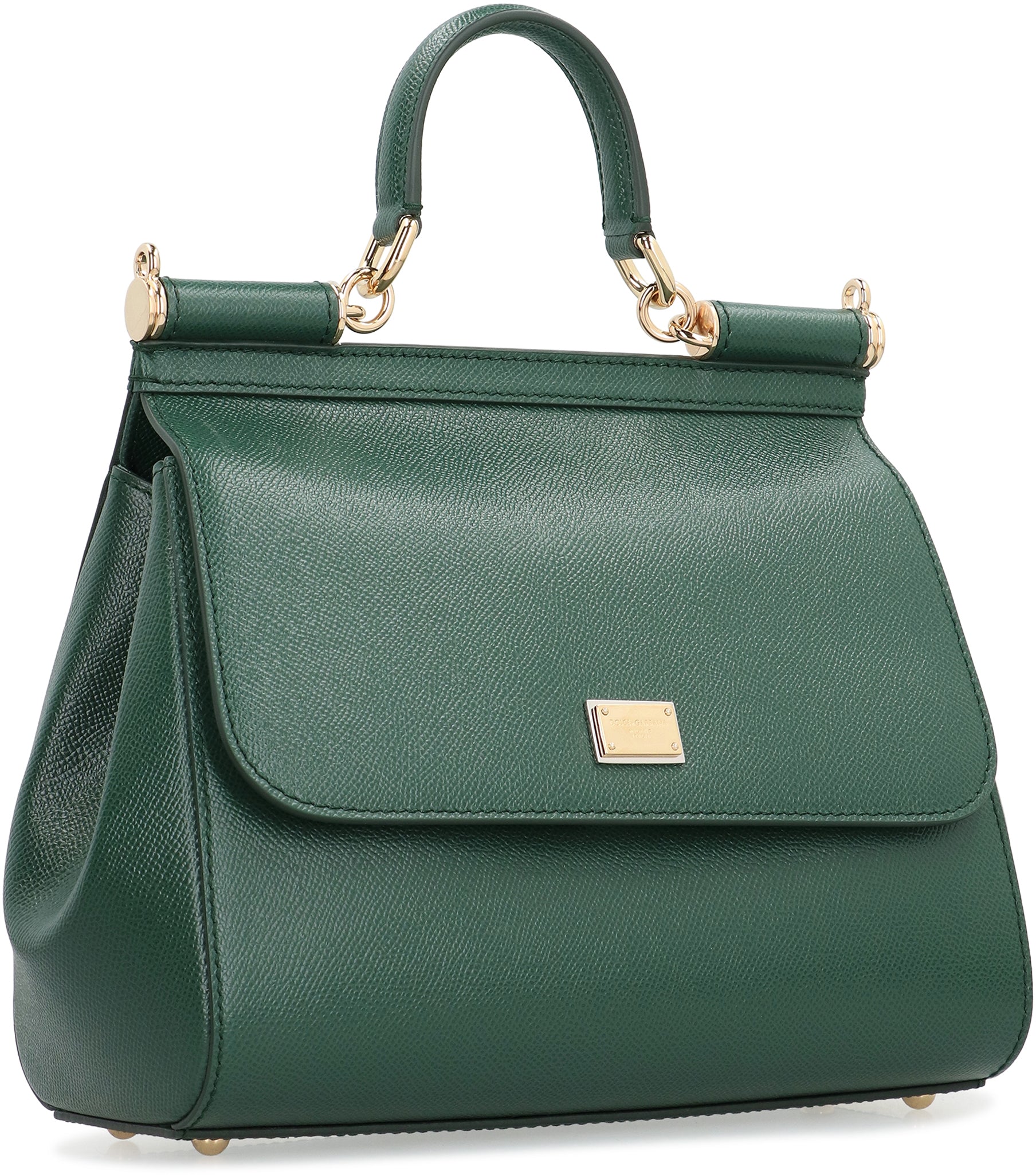 DOLCE & GABBANA Big Leather Handbag - Expansive Elegance