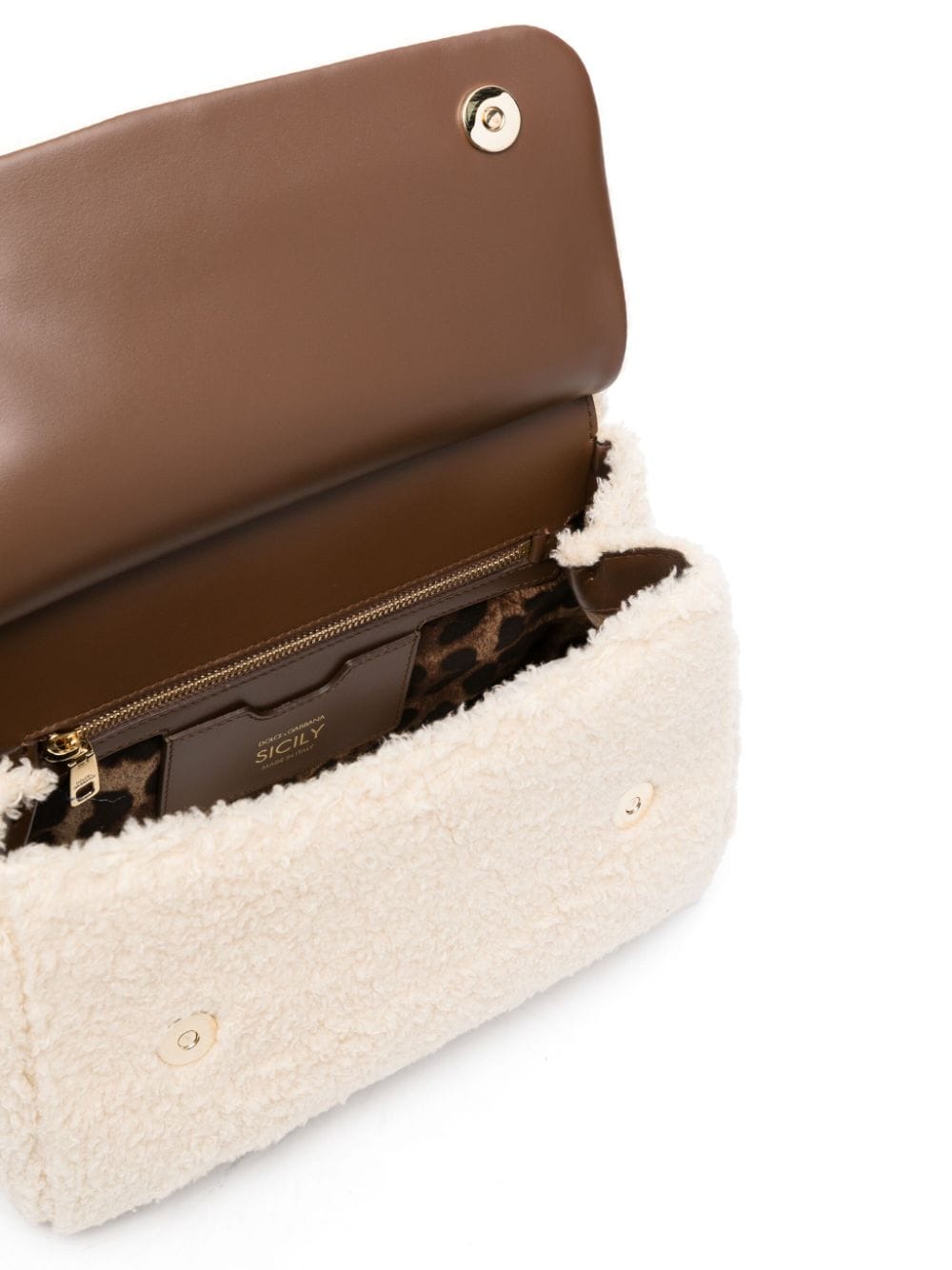 DOLCE & GABBANA Sicily Handbag with Calfskin Handle - SS25