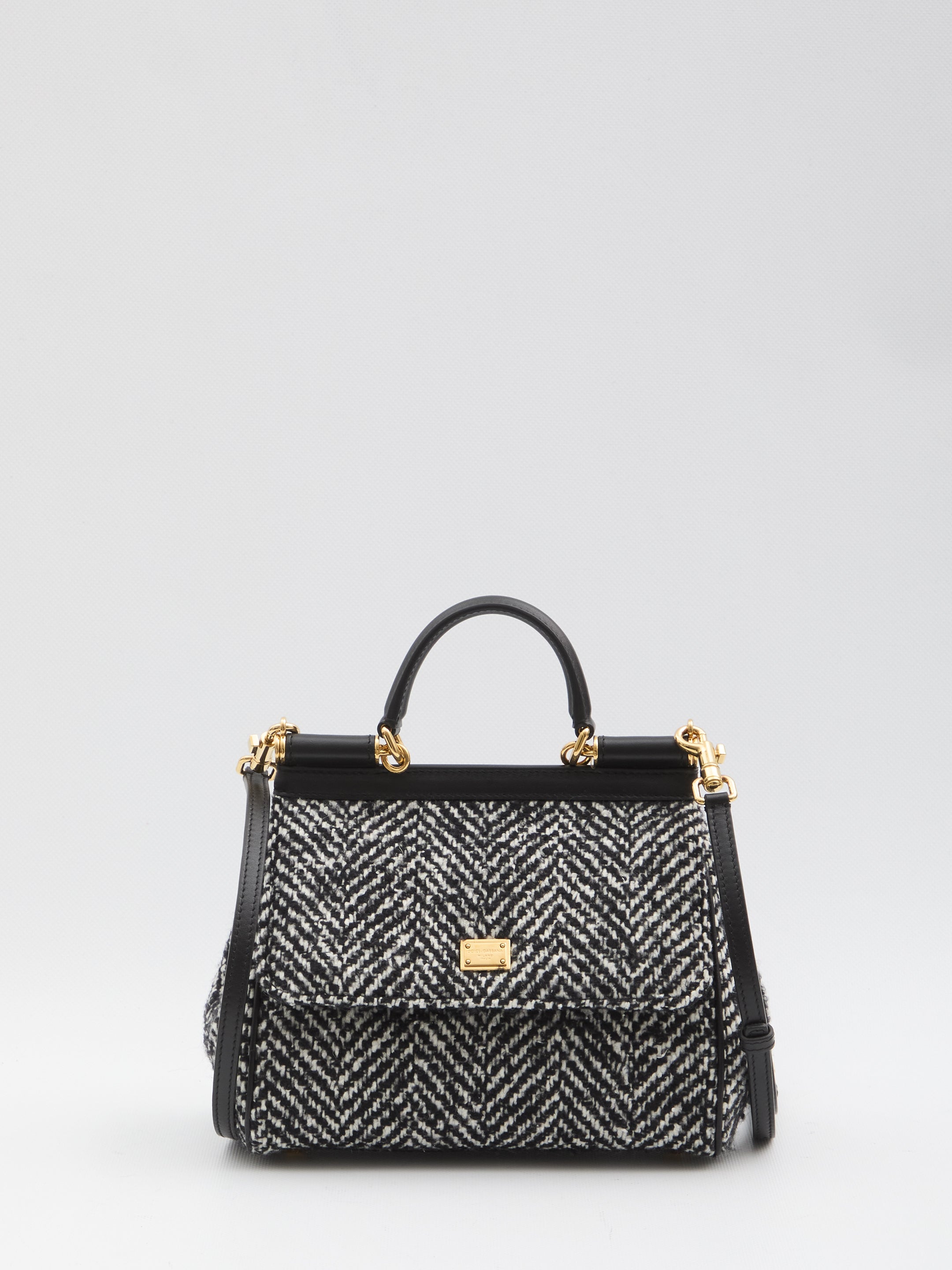 DOLCE & GABBANA Medium Chevron Handbag