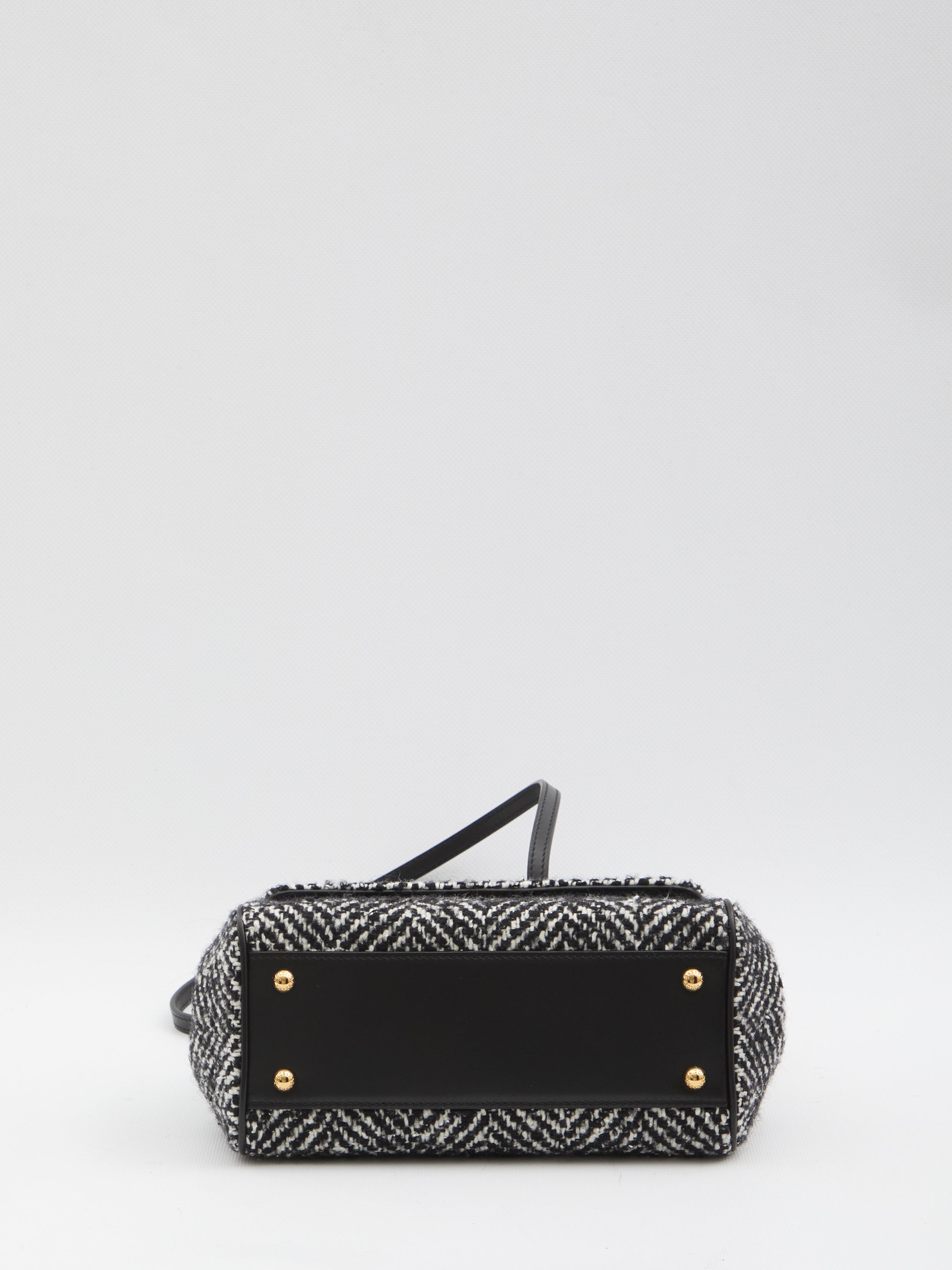 DOLCE & GABBANA Chevron Fabric Handbag - Medium Size