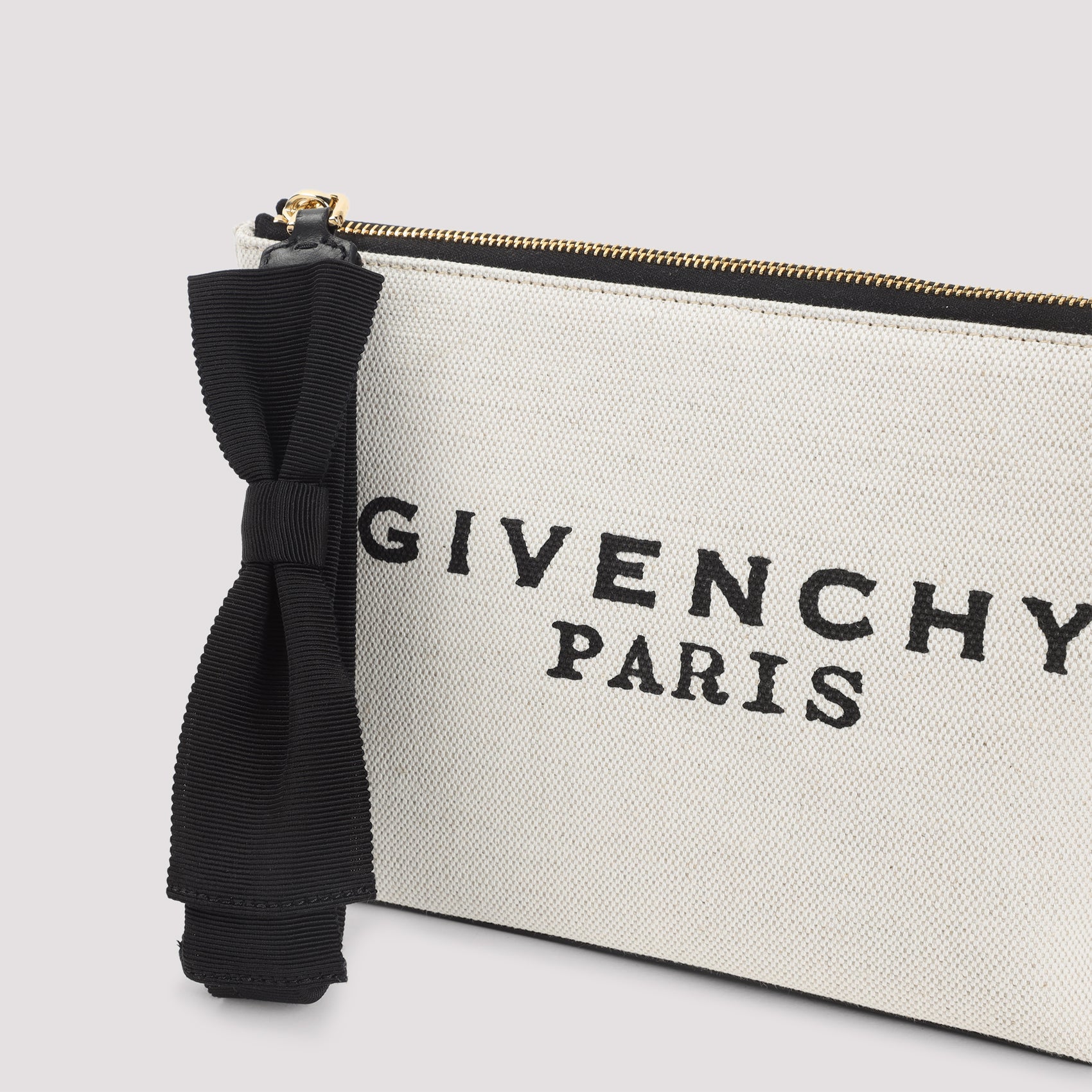 GIVENCHY Mini Logo Cotton Pouch Handbag