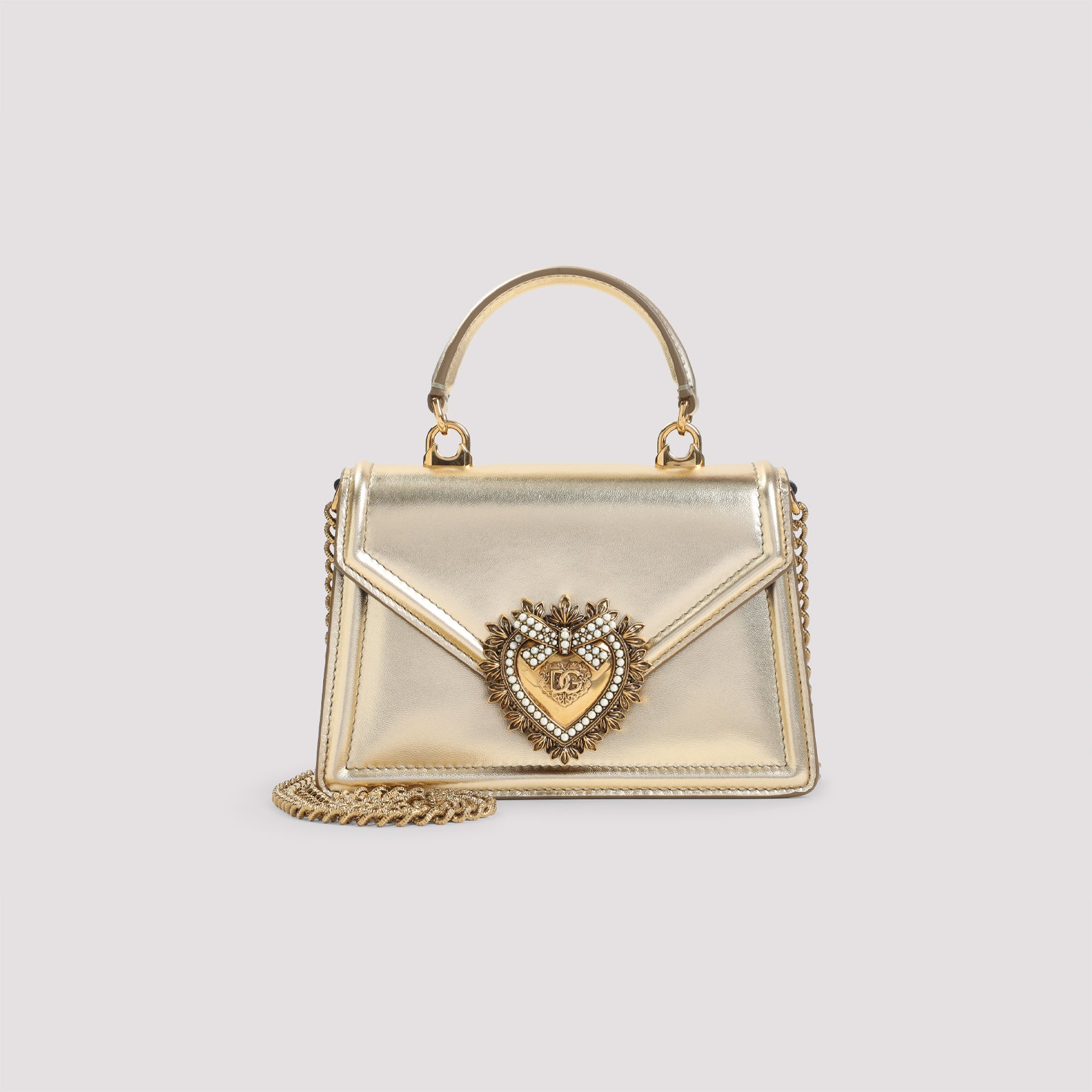 DOLCE & GABBANA Mini Devotion Handbag - Leather Elegance