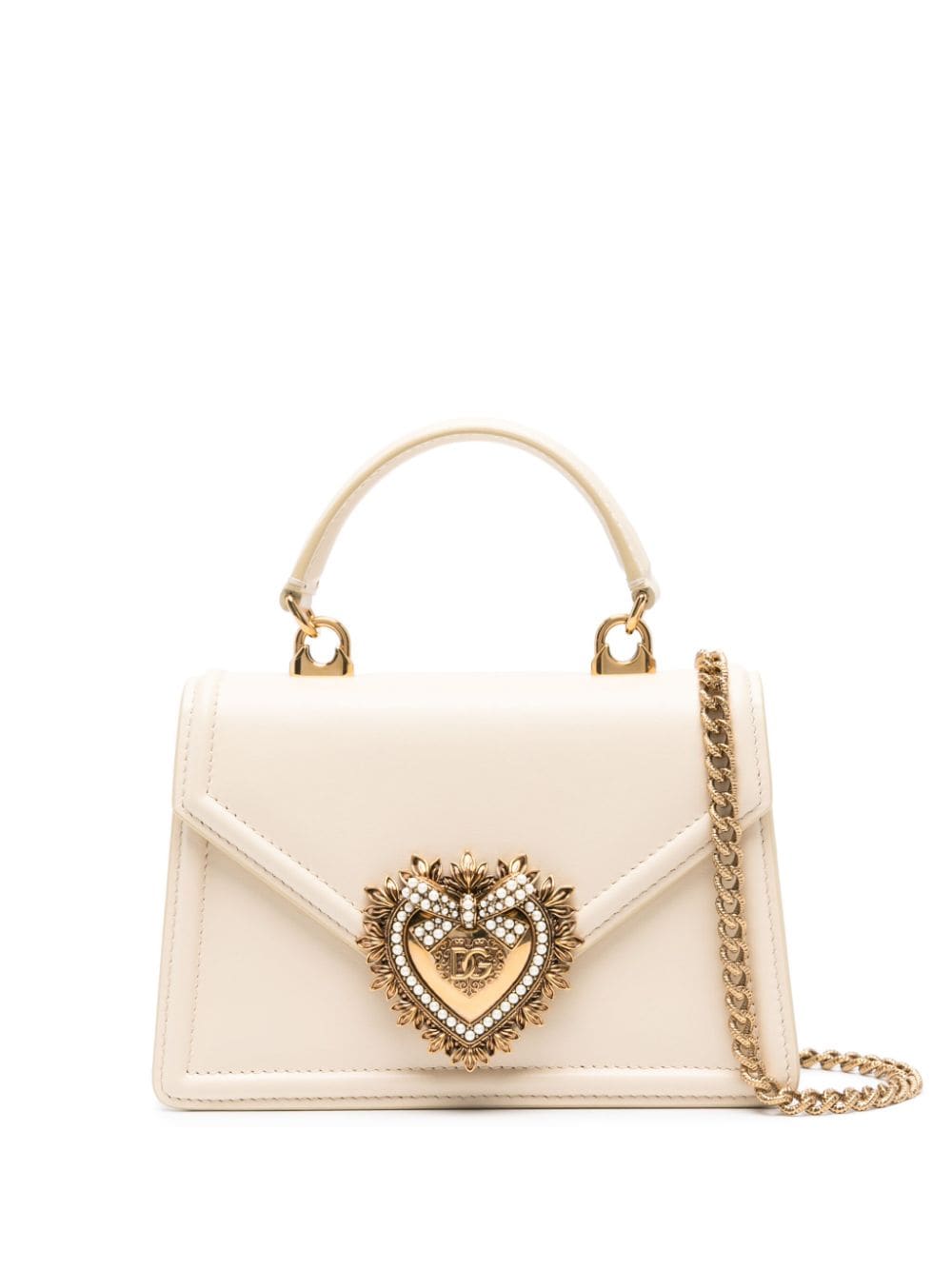 DOLCE & GABBANA Mini Smooth Grain Leather Handbag
