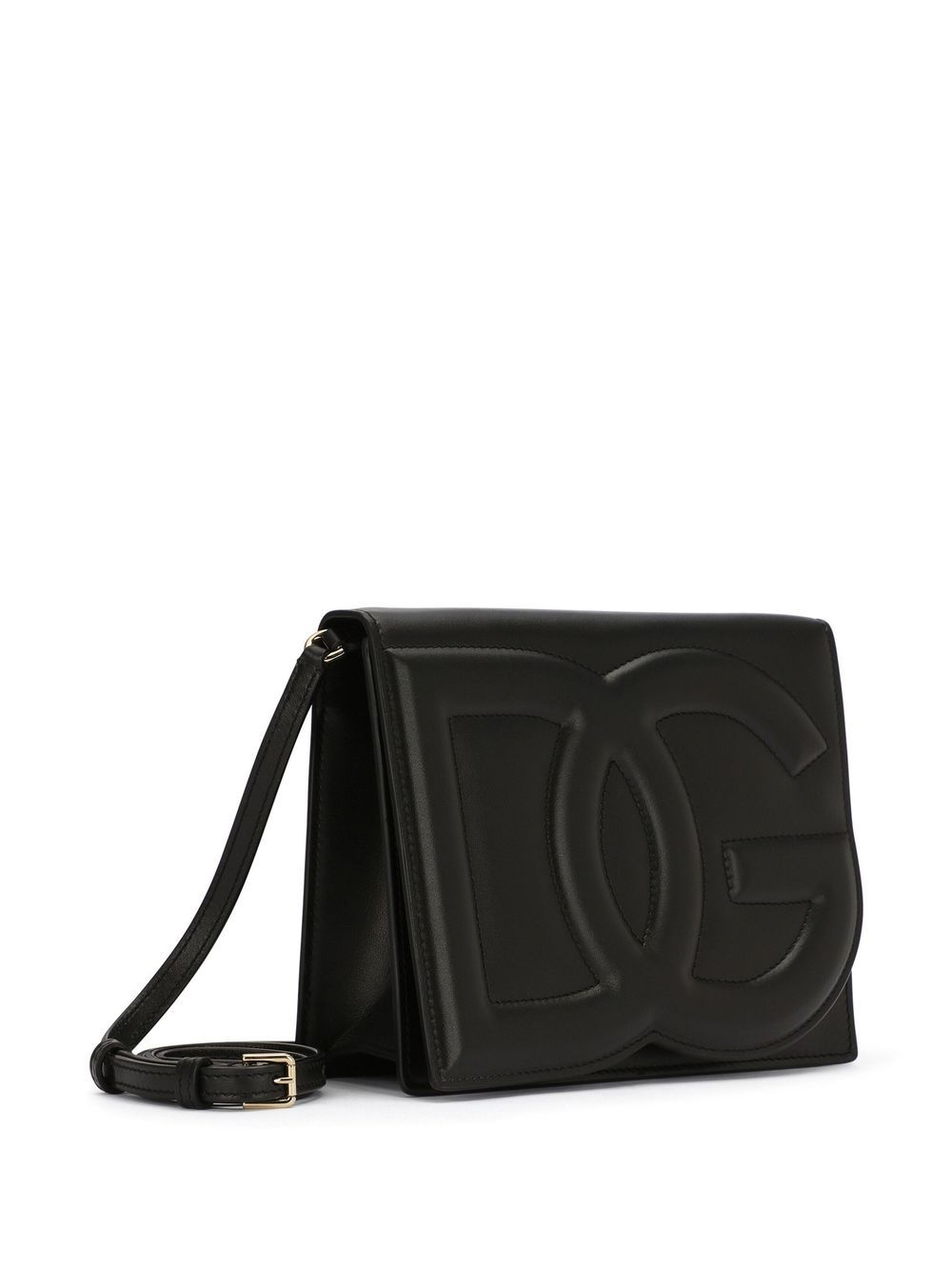 DOLCE & GABBANA Mini Logo Leather Crossbody Handbag