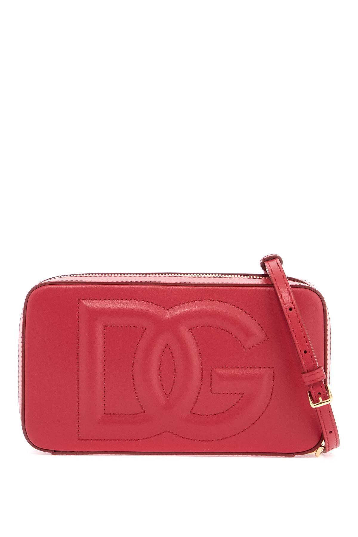 DOLCE & GABBANA Leather Shoulder Handbag with Logo