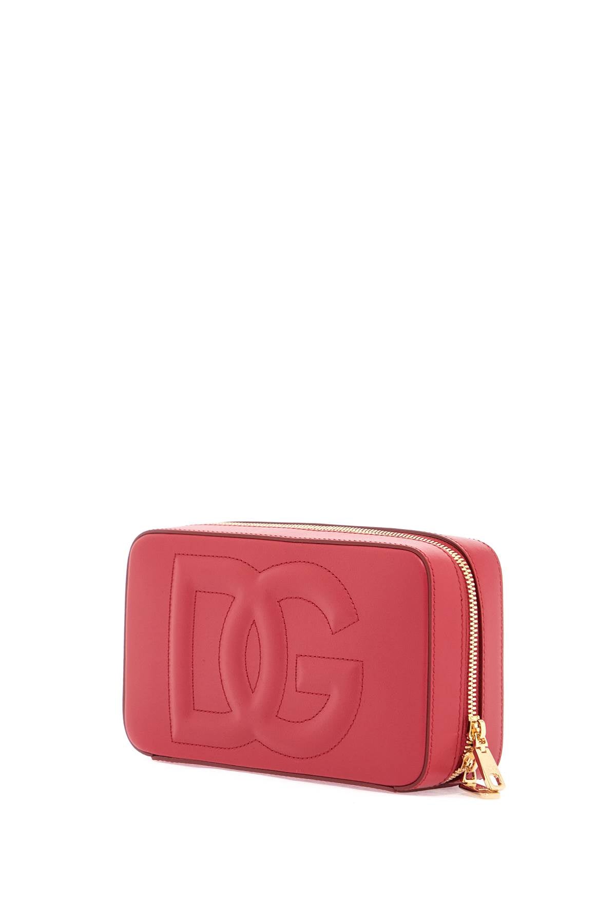 DOLCE & GABBANA Leather Shoulder Handbag with Logo