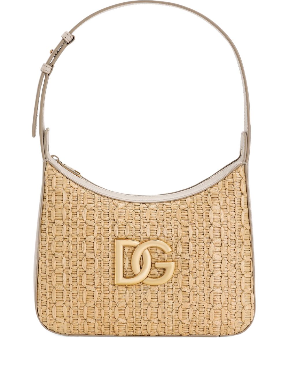 DOLCE & GABBANA Mini Rafia Crochet Shoulder Handbag