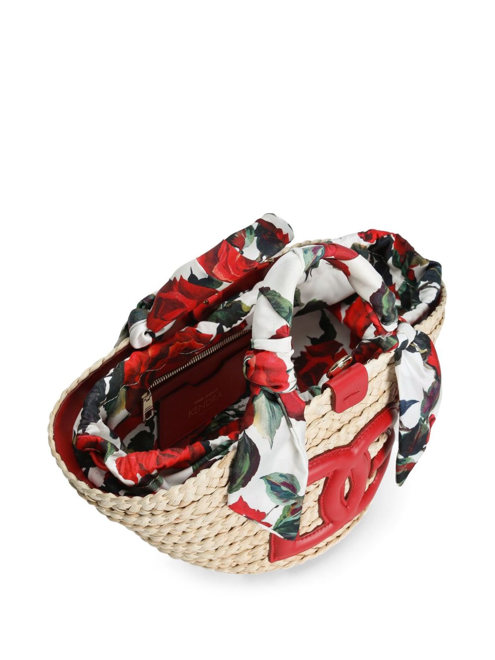 DOLCE & GABBANA Raffia Cotton Handbag