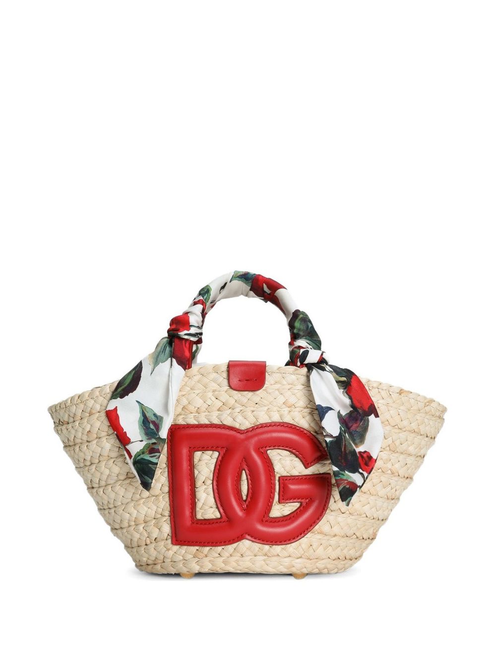 DOLCE & GABBANA Raffia Cotton Handbag