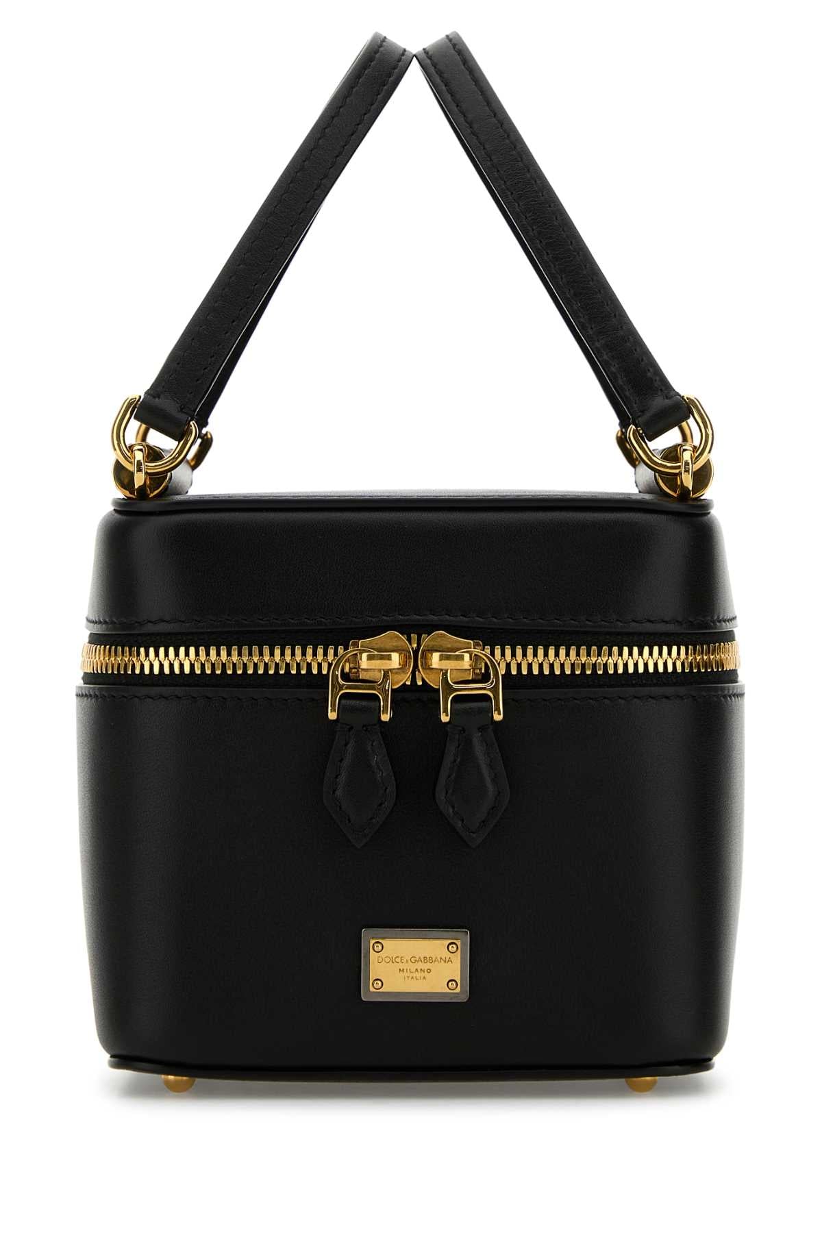 DOLCE & GABBANA Mini Leather Sicily Cube Handbag