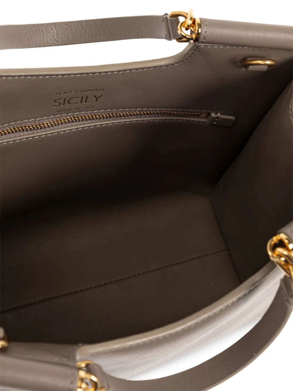 DOLCE & GABBANA Mini Leather Sicily Tote Handbag