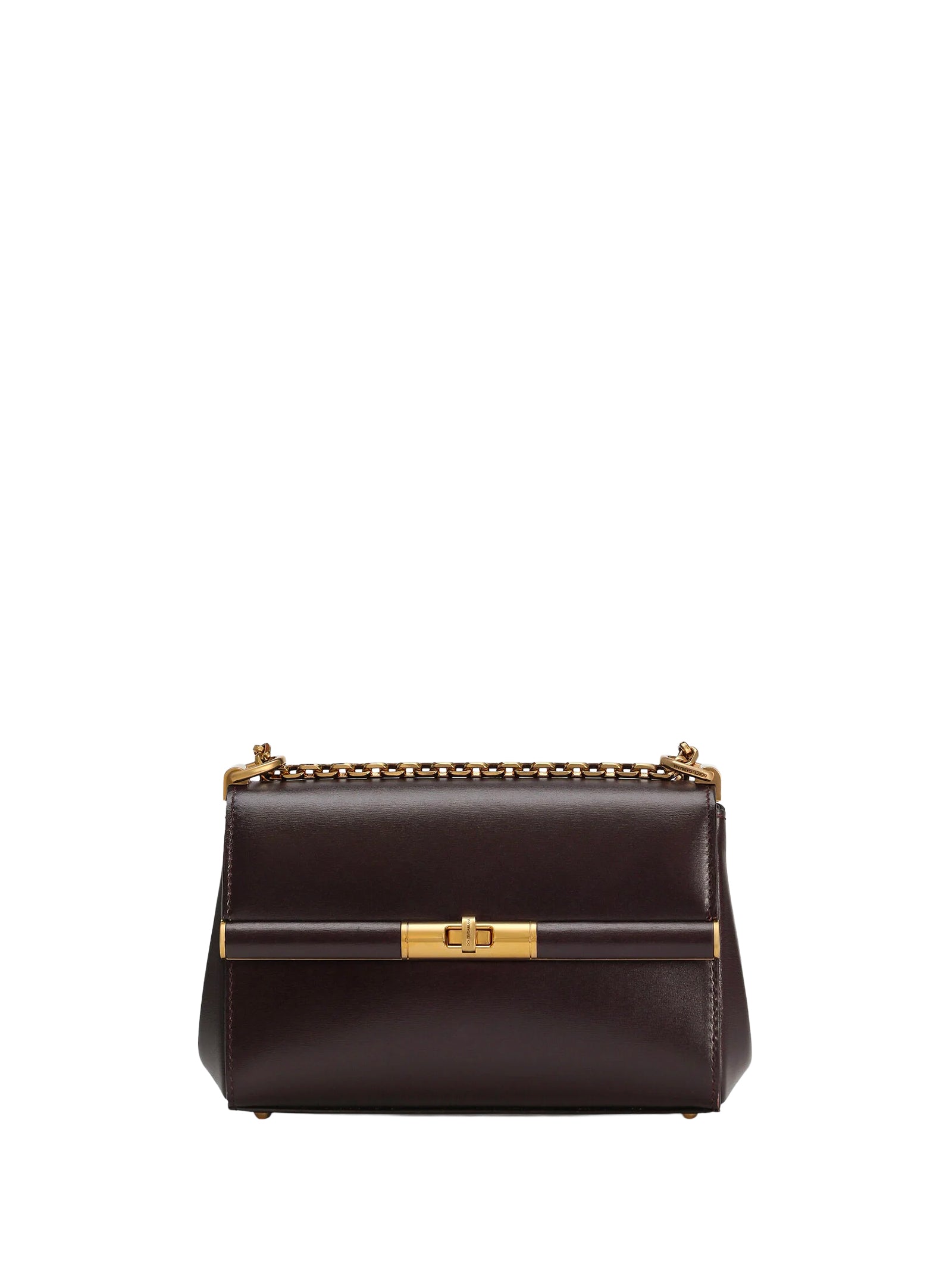 DOLCE & GABBANA Mini Marlene Grained Calfskin Shoulder Handbag