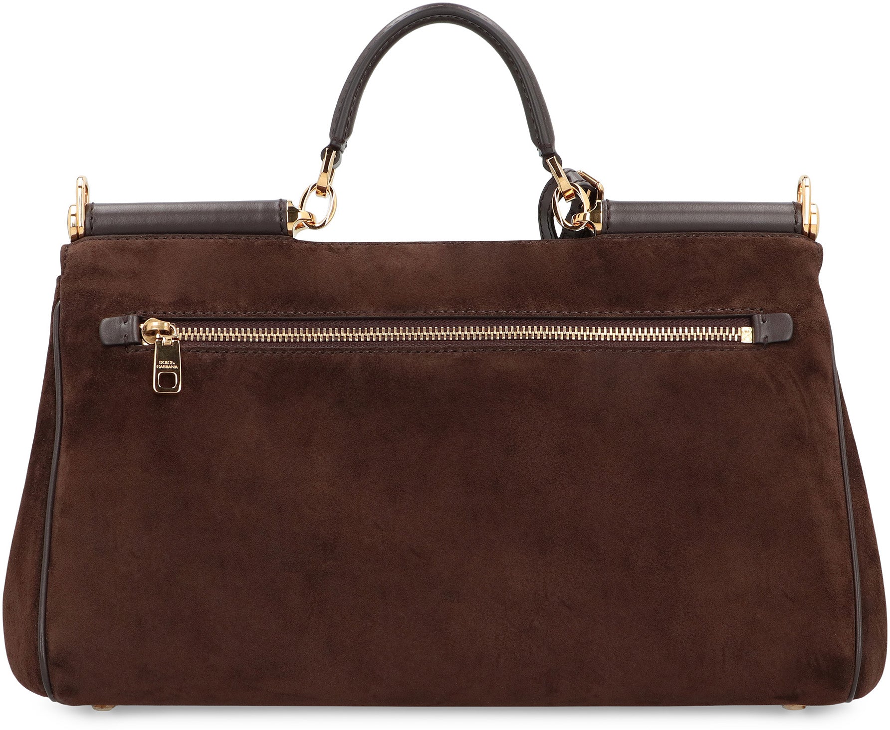 DOLCE & GABBANA Suede My Sicily Handbag - 30.5 cm