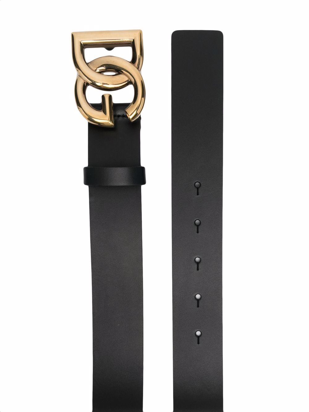 DOLCE & GABBANA DG Logo Leather Belt