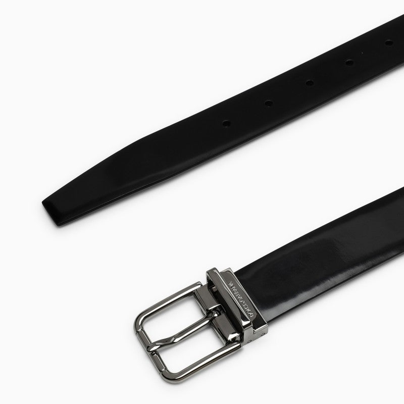 DOLCE & GABBANA Formal Calfskin Patent Belt - 3cm Height