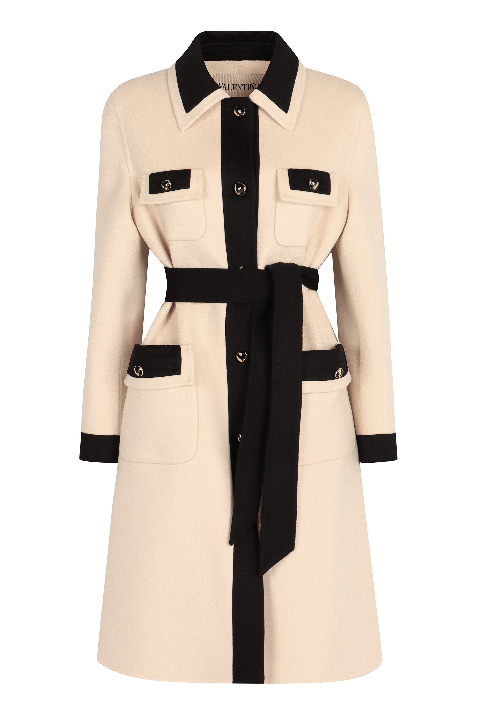 VALENTINO GARAVANI Women's Wool and Cashmere Jacket with Belt