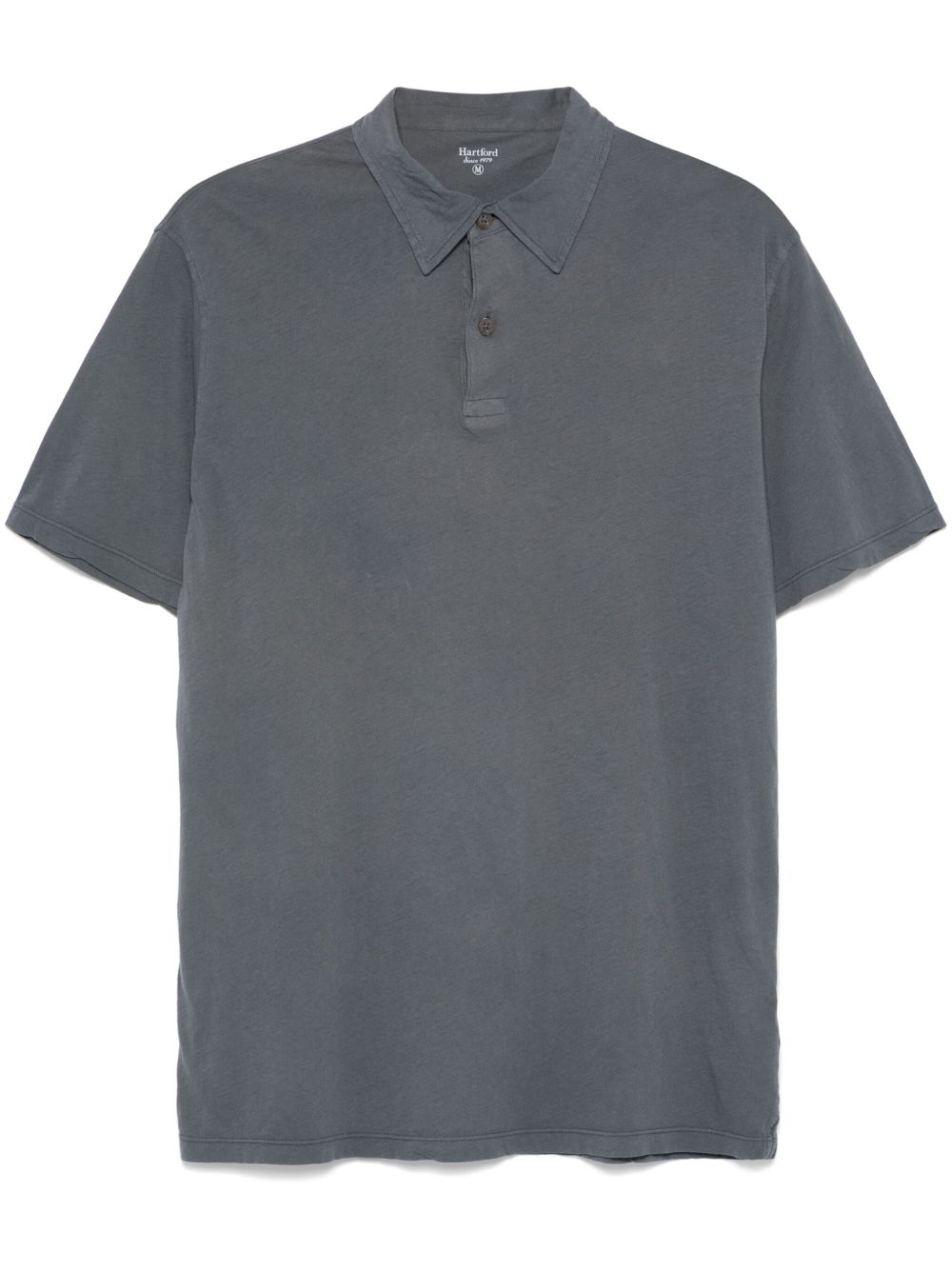 HARTFORD Men's Short Sleeve Cotton Polo Shirt with Button Fastening