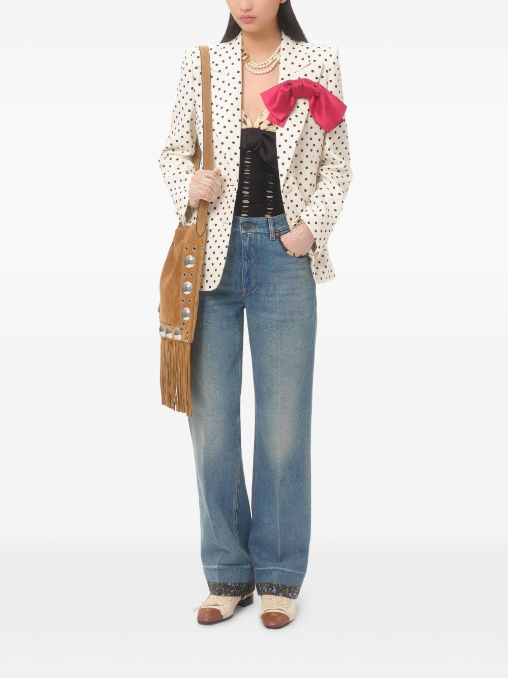 VALENTINO Denim Cotton Jeans with Classic Fit for Women