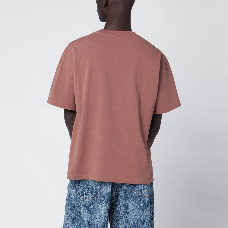 BRAIN DEAD Vintage Effect Cotton T-Shirt with Printed Logo - FW25