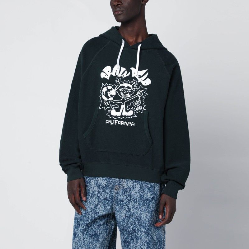 BRAIN DEAD Men's Classic Pullover Hoodie with Drawstring and Kangaroo Pocket