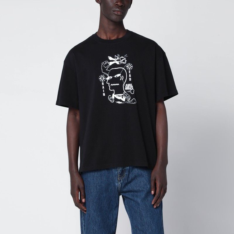 BRAIN DEAD Men's Logo Print Short Sleeve T-Shirt