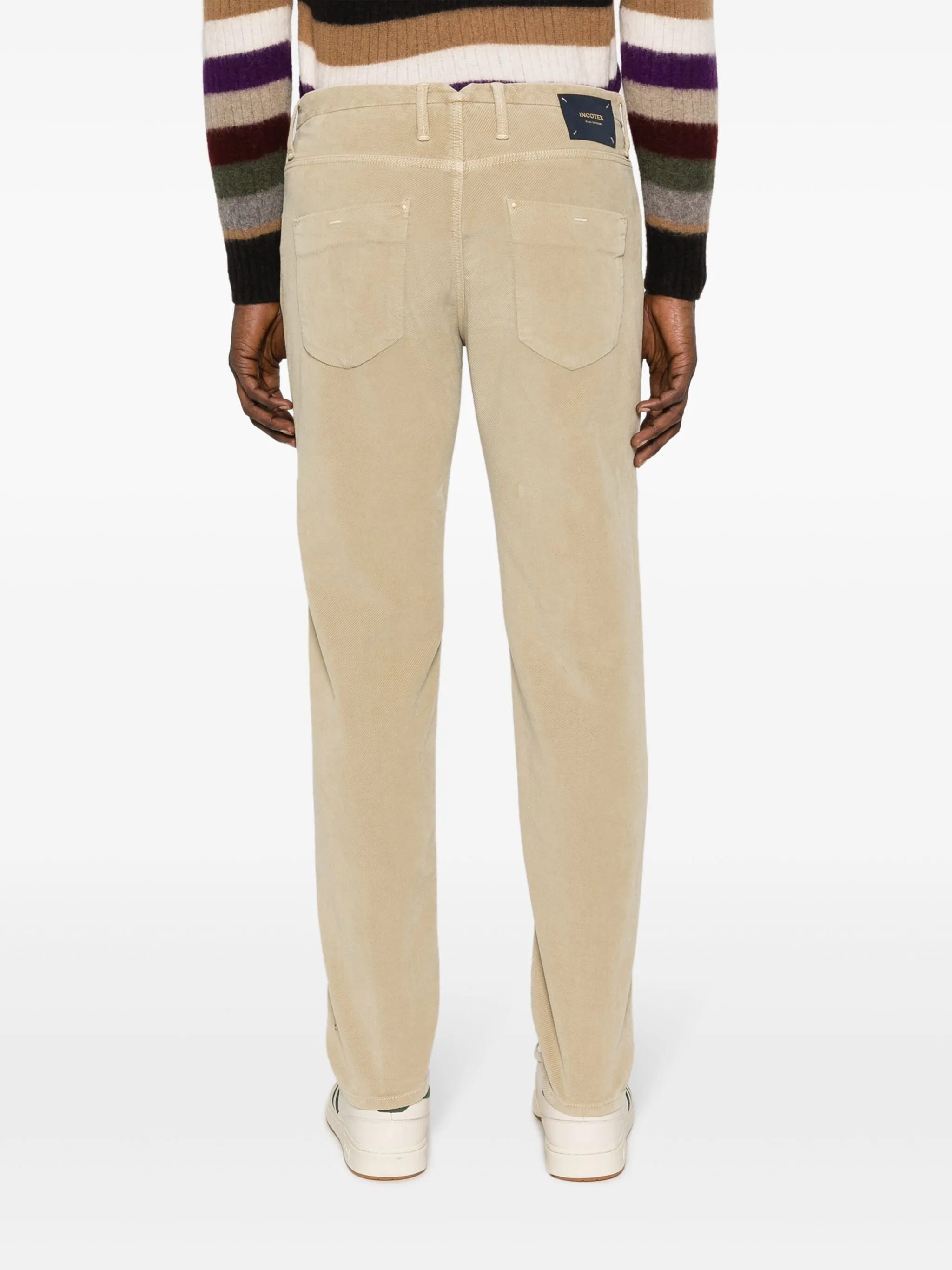 INCOTEX Vintage Style Straight Trousers for Men