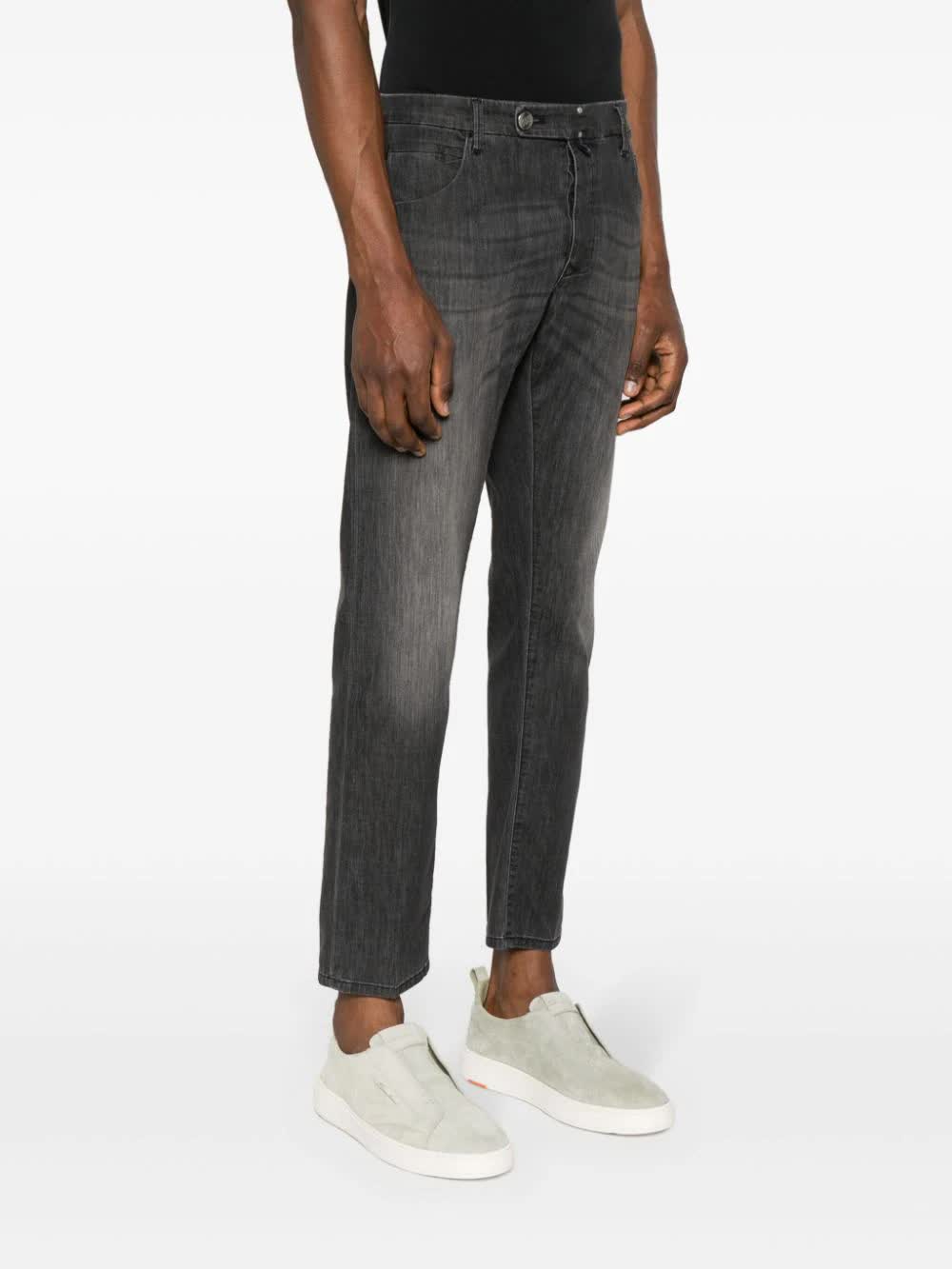 INCOTEX Slim Fit Denim Trousers for Men - SS24