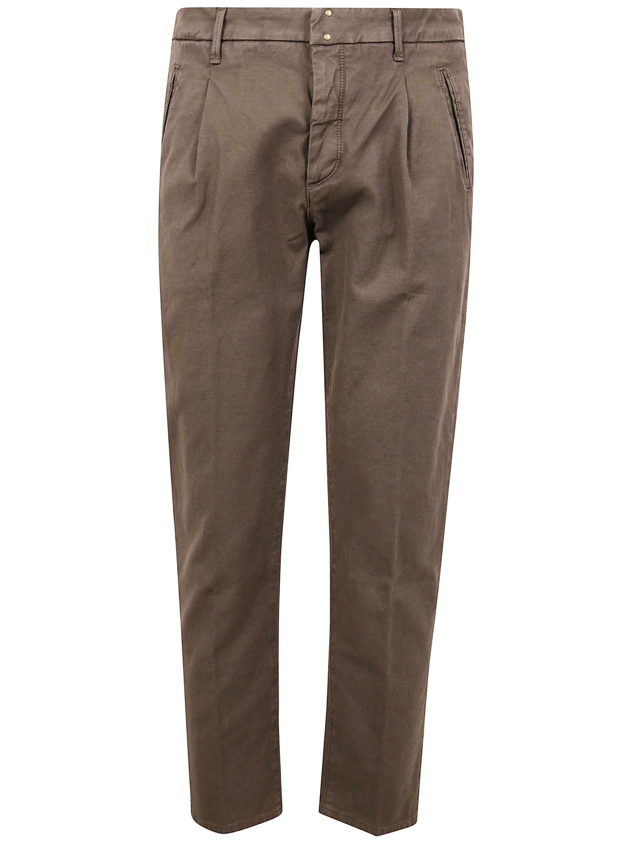 INCOTEX Men's Stretch Solid Trousers for SS25