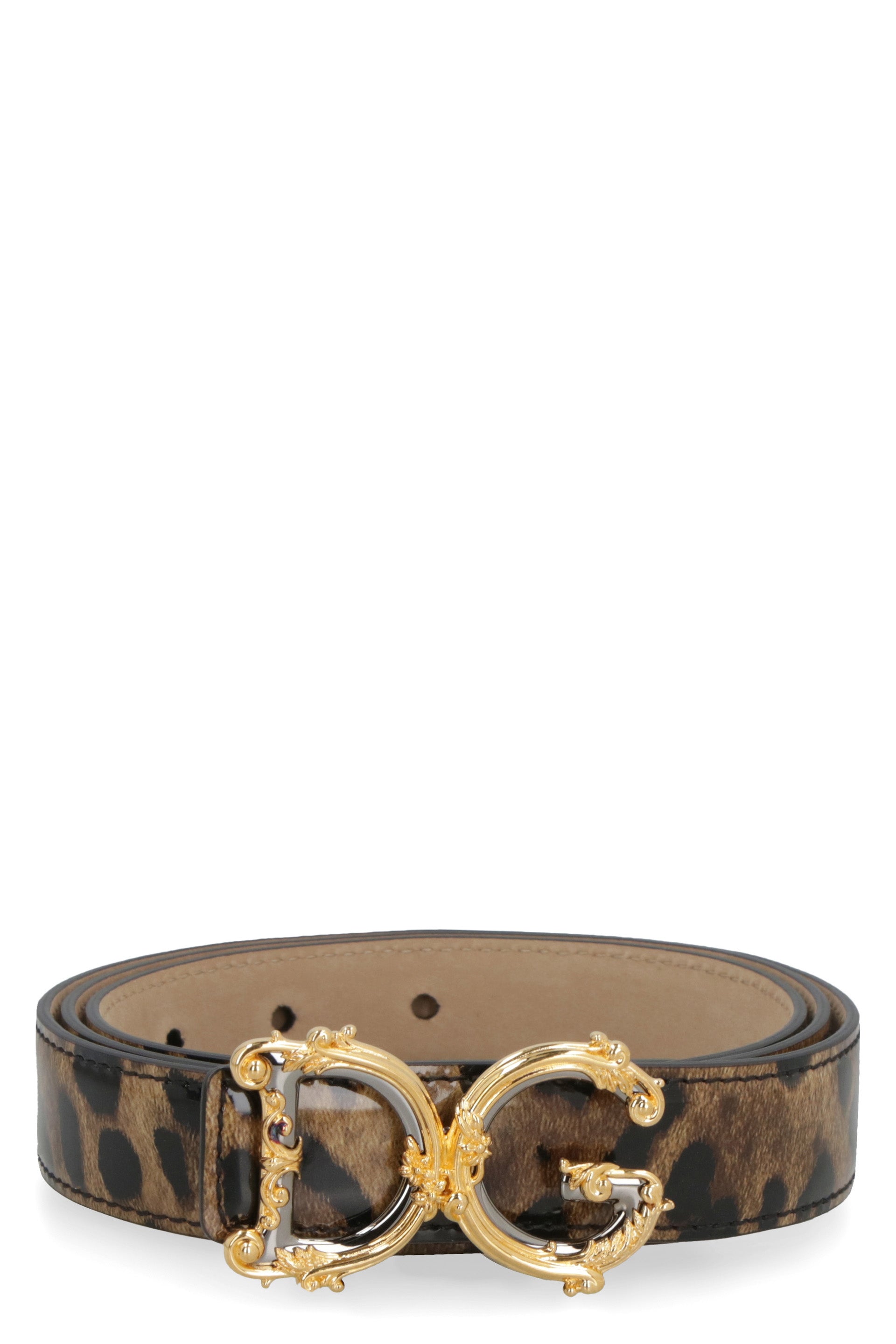 DOLCE & GABBANA Mini Buckle Leather Belt