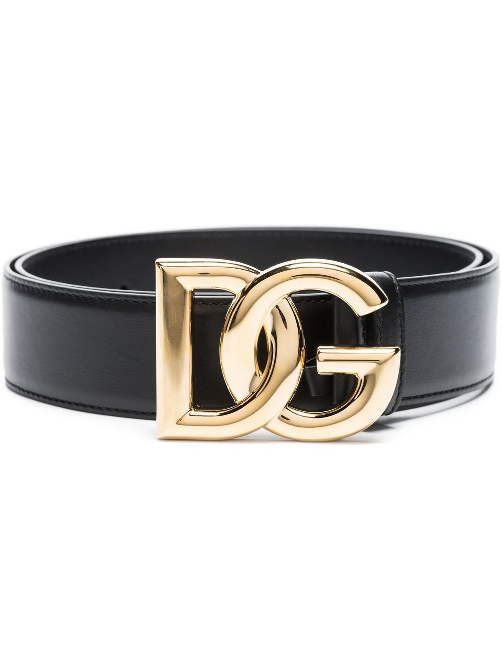 DOLCE & GABBANA Leather Belt with Adjustable Fit