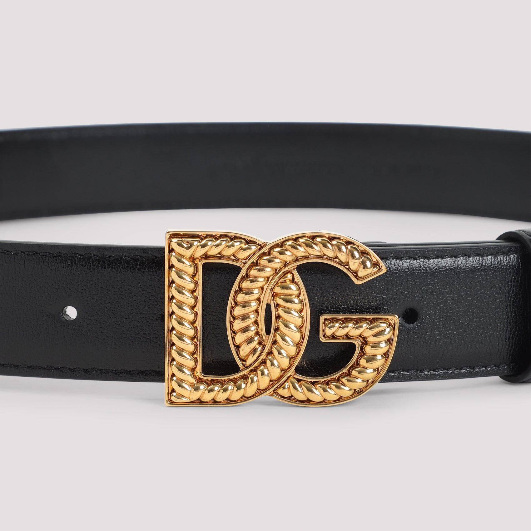 DOLCE & GABBANA Classic DG Logo Belt - 3 cm Height