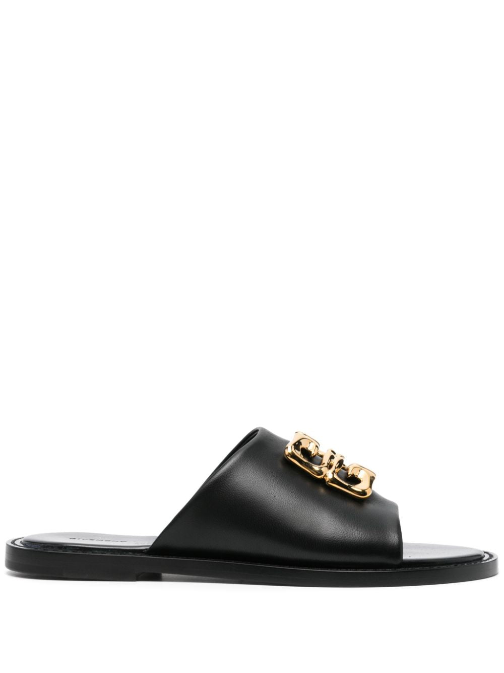 GIVENCHY Liquid Flat Sandals with Golden Logo