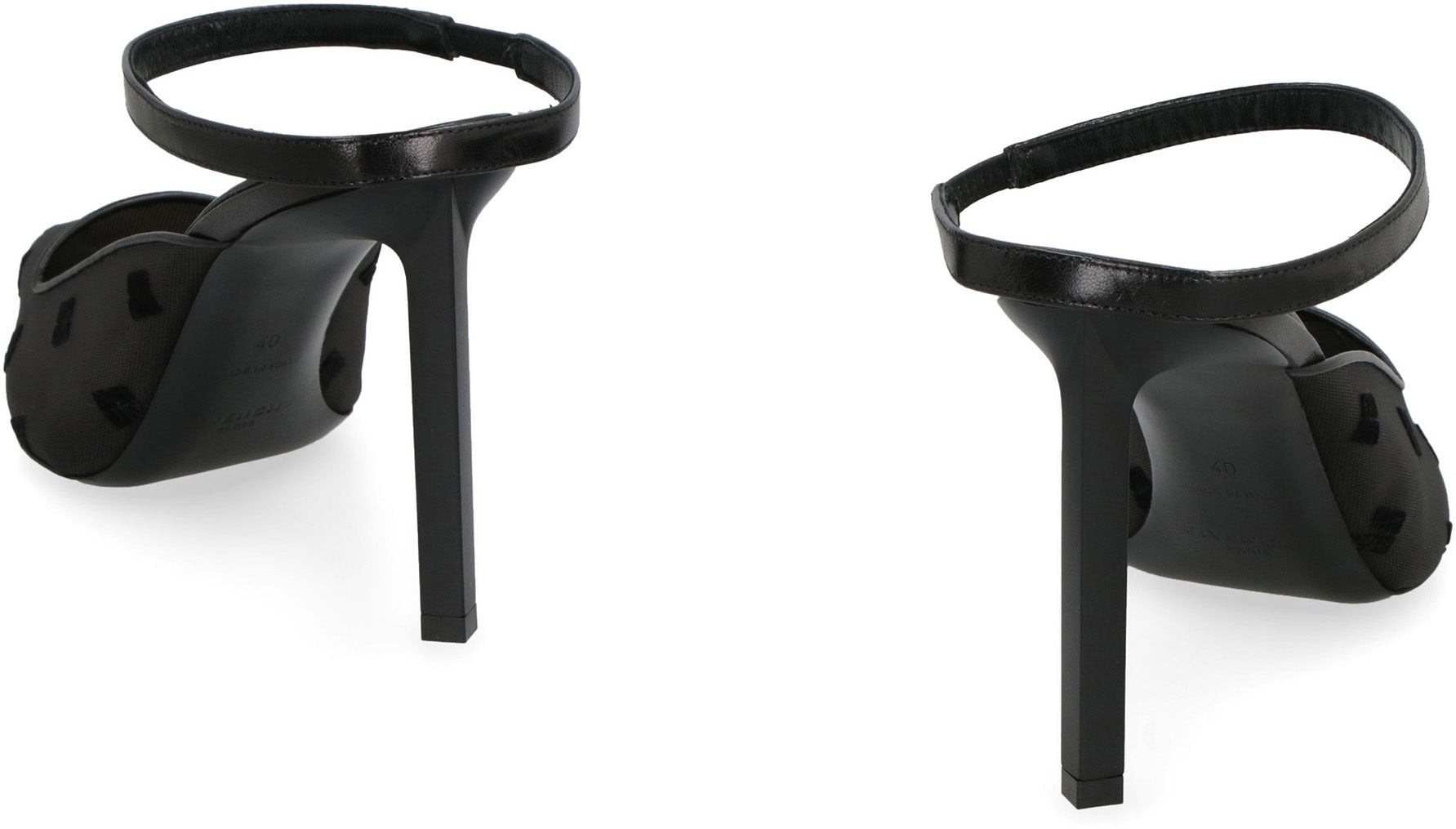 GIVENCHY Sculptured Pointy-Toe Flats with Mini Belt