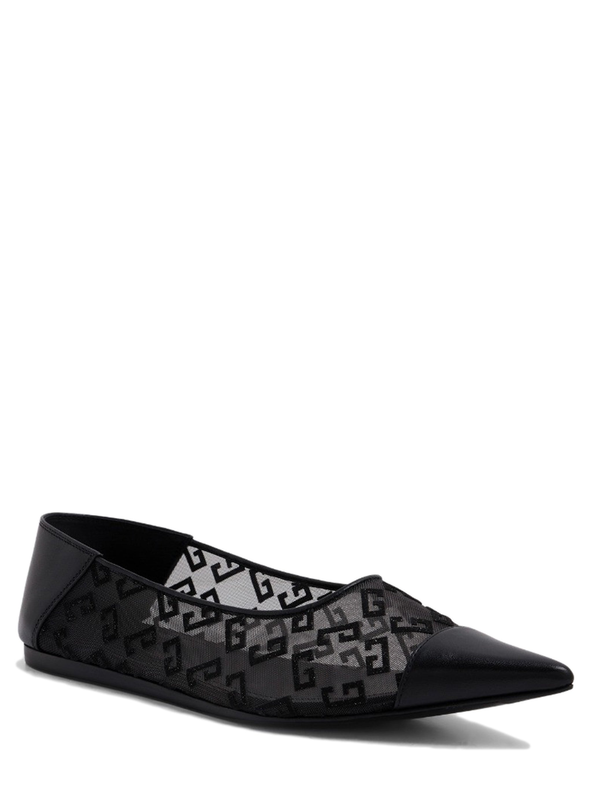 GIVENCHY Elegant Ballerina Flat in Transparent Mesh