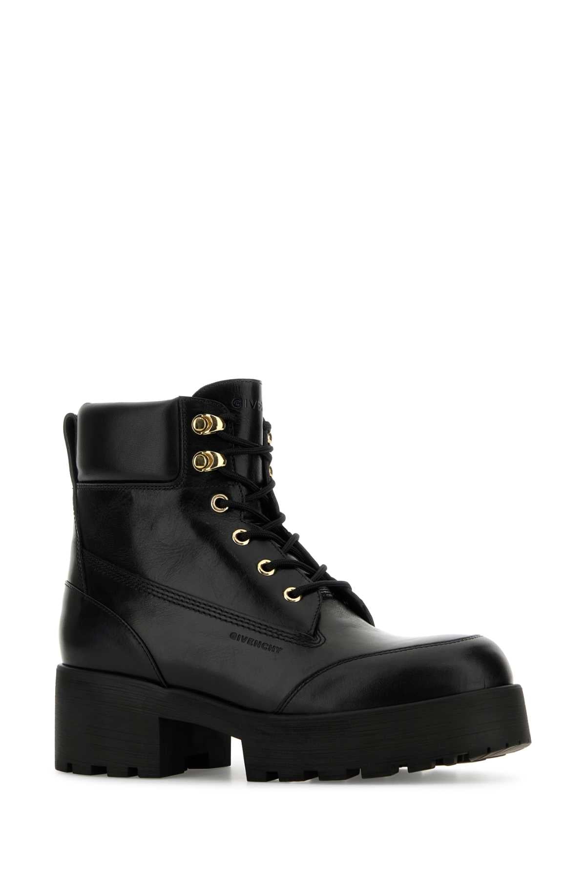 GIVENCHY Women's Leather Trekker Ankle Boots