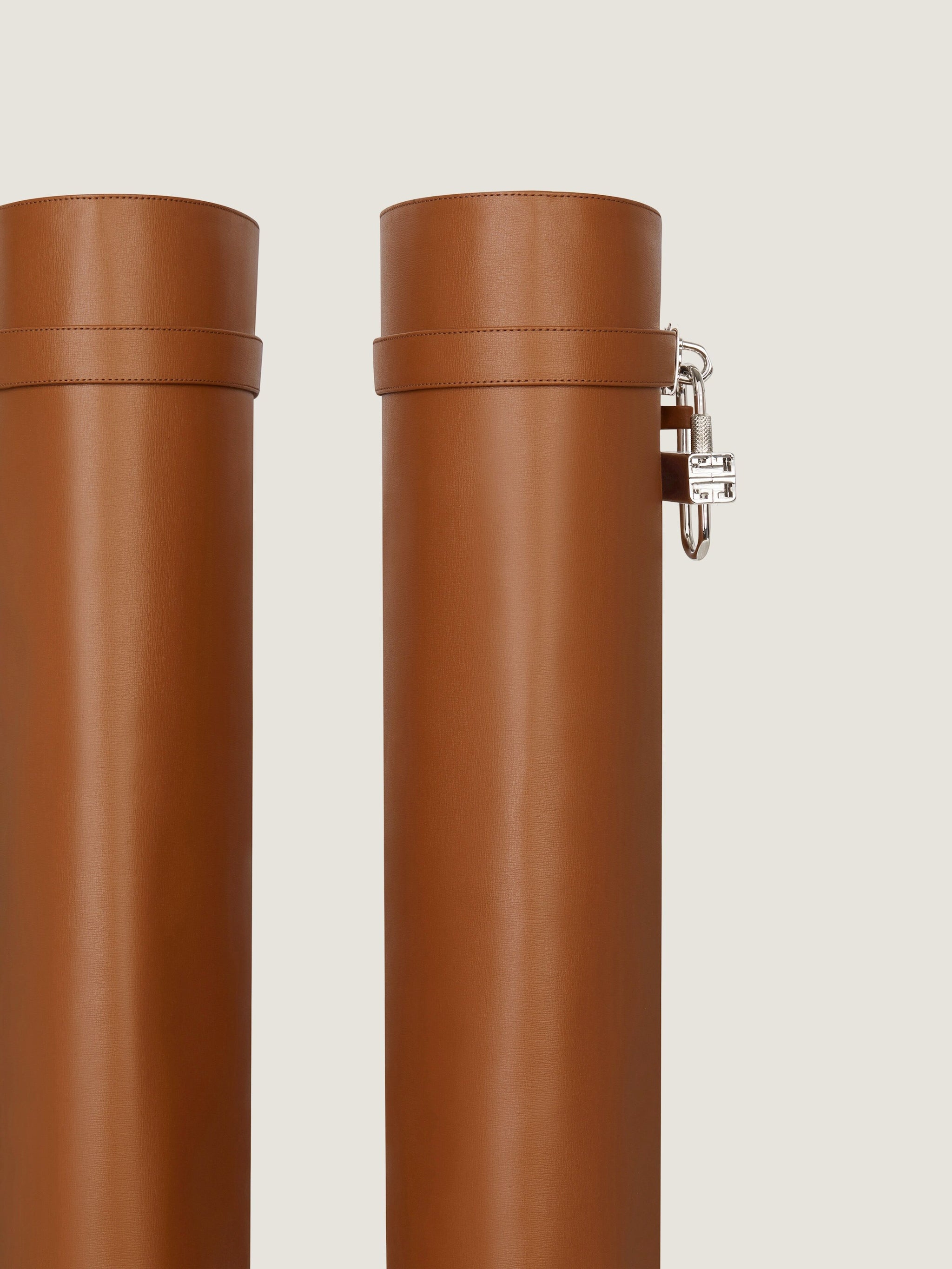 GIVENCHY Chic Shark Lock Boots - 9cm Wedge Heels