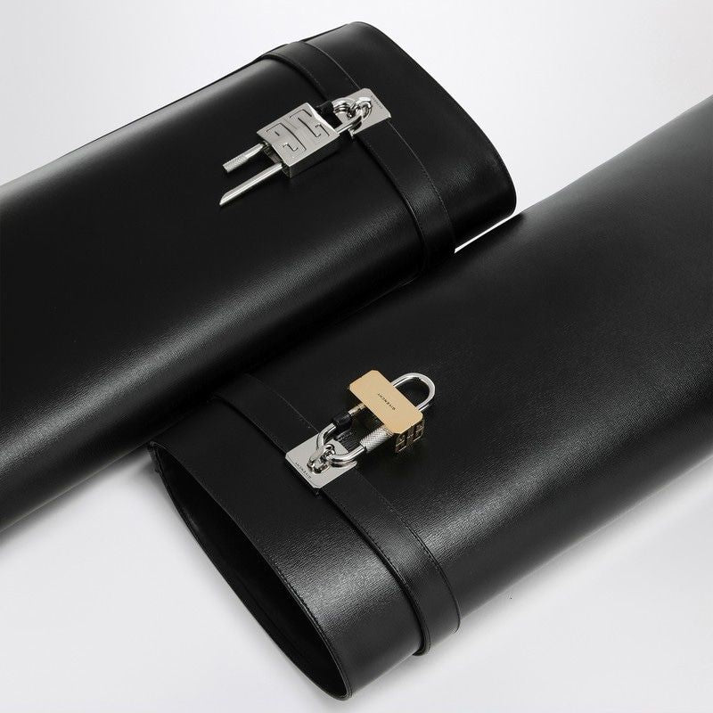 GIVENCHY Knee-High Shark Lock 100MM Leather Boots