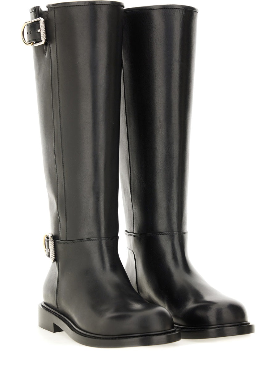 GIVENCHY Chic Flat Leather Boots for Women