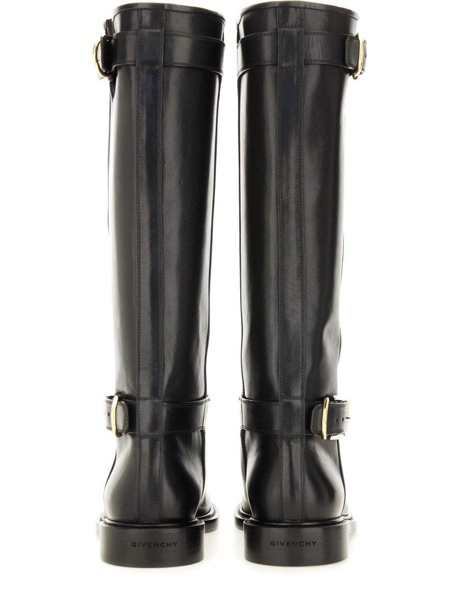 GIVENCHY Chic Flat Leather Boots for Women