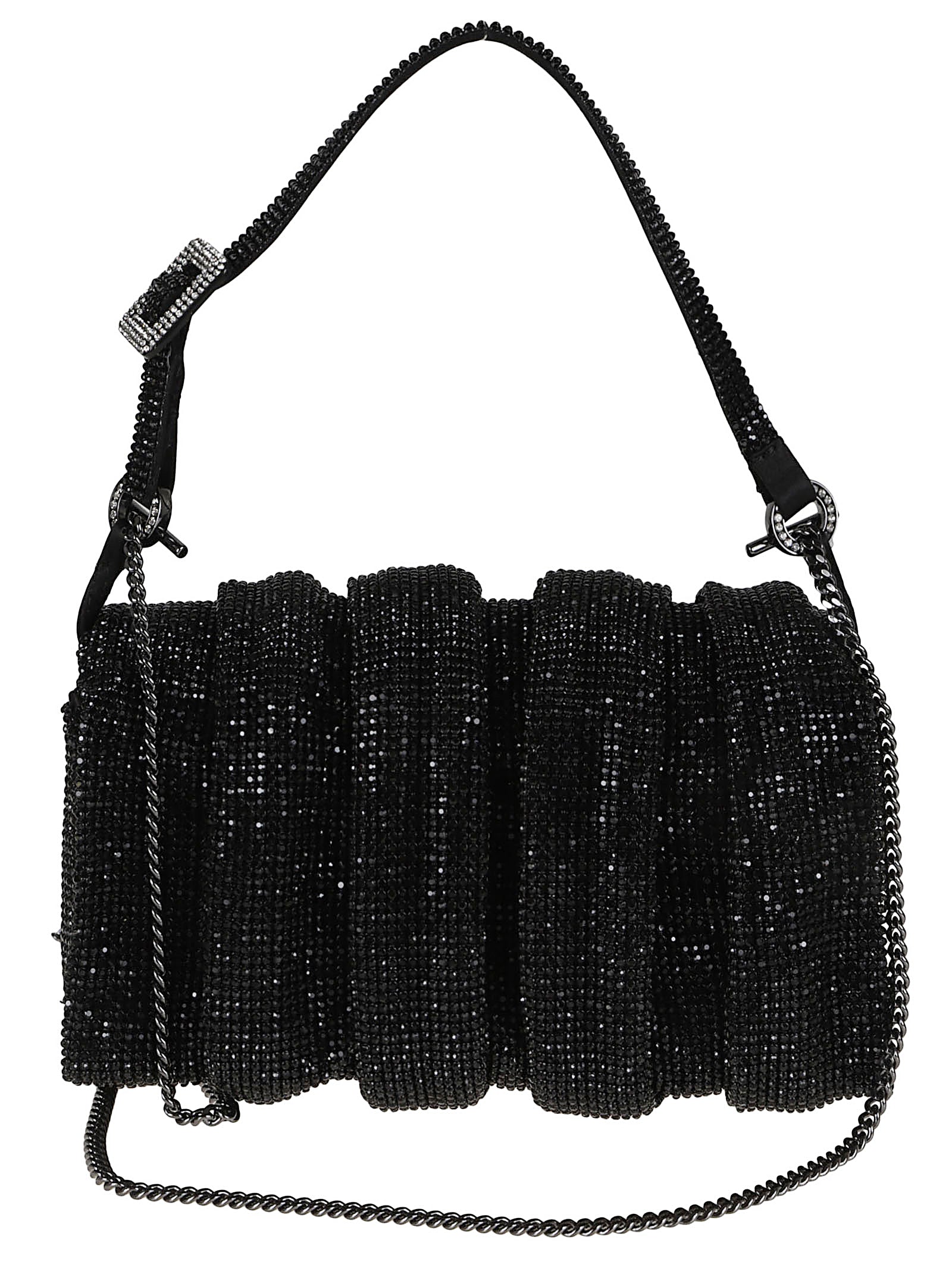 BENEDETTA BRUZZICHES Elegant Metal Mesh Shoulder Handbag