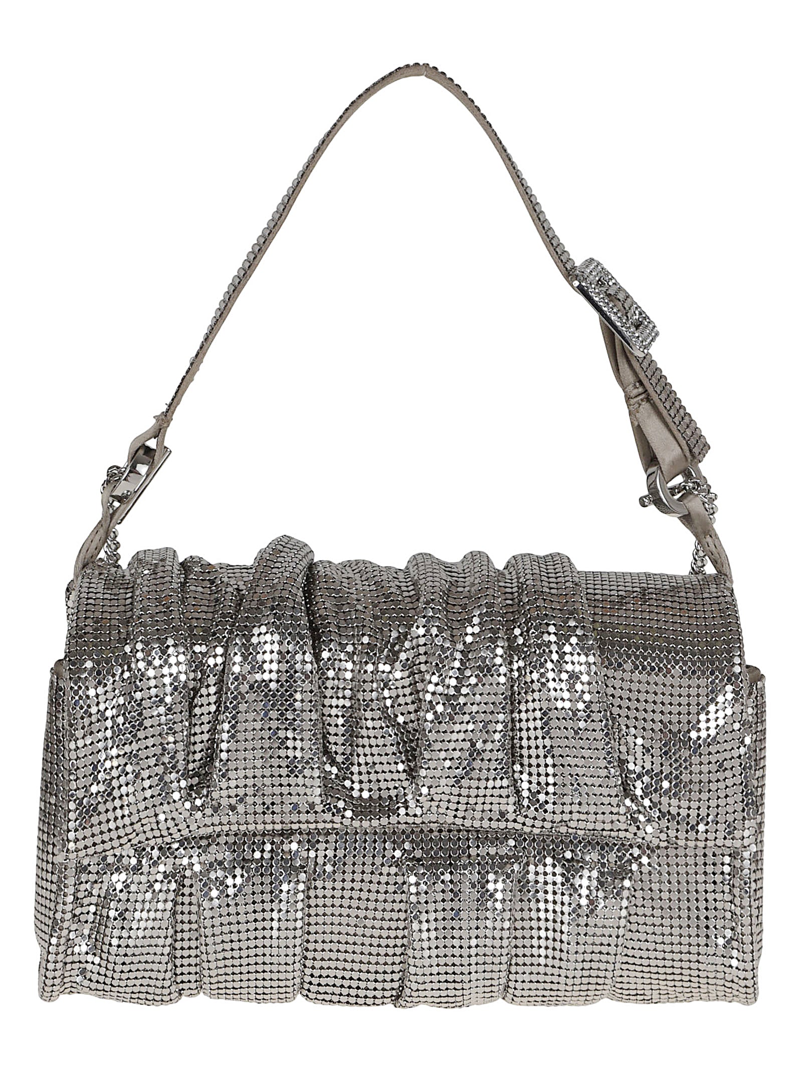 BENEDETTA BRUZZICHES Chic Metal Mesh Shoulder Bag