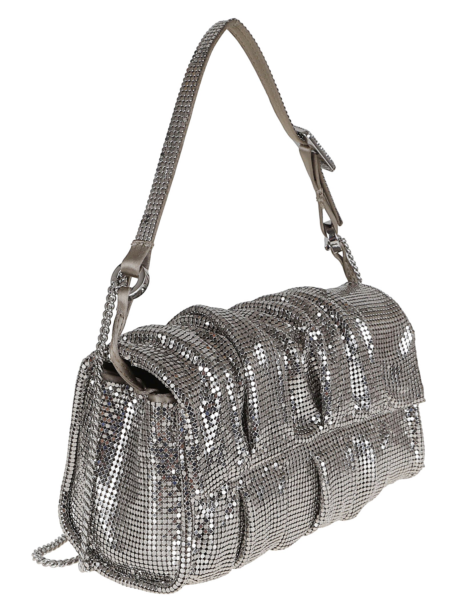 BENEDETTA BRUZZICHES Chic Metal Mesh Shoulder Bag